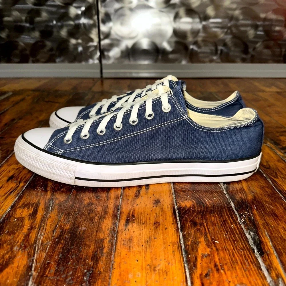 Converse Chuck Taylor All Star Low Top Sneakers Unisex M11 W13 Blue Lace Up
